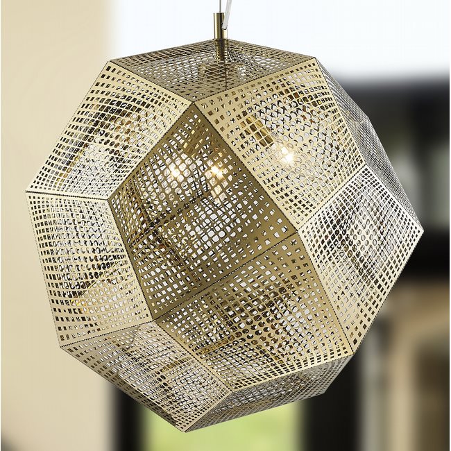 w83429cg18 Geometrics 3 Light Champagne Pendant