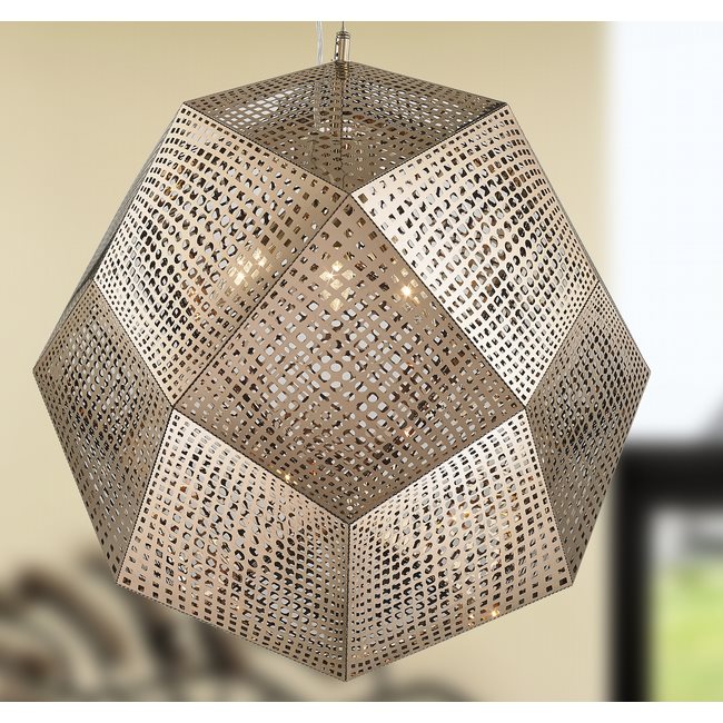 w83430rg24 Geometrics 5 Light Rose Gold Pendant