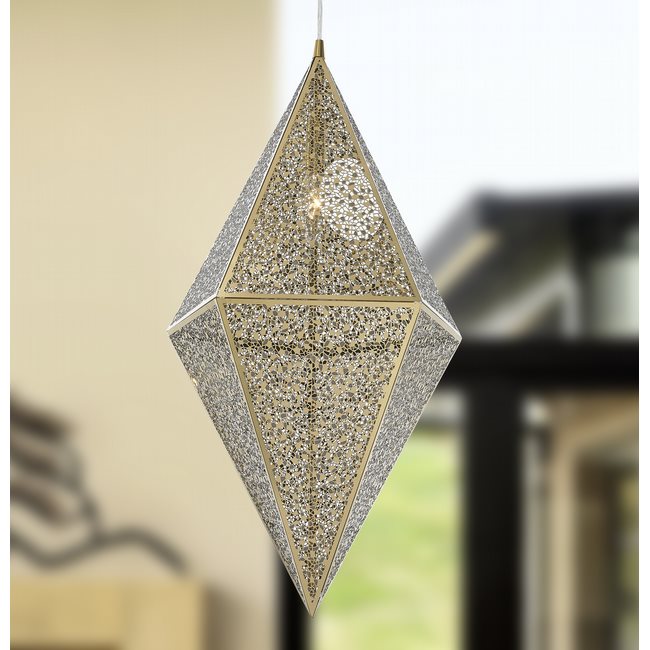 w83431cg14 Geometrics 1 Light Champagne Pendant