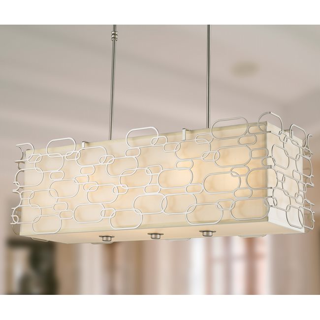 w83441mn36 Montauk 12 Light Matte Nickel Finish Pendant