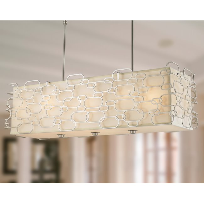 W83442MN42 Montauk 12 Light Matte Nickel Finish Pendant