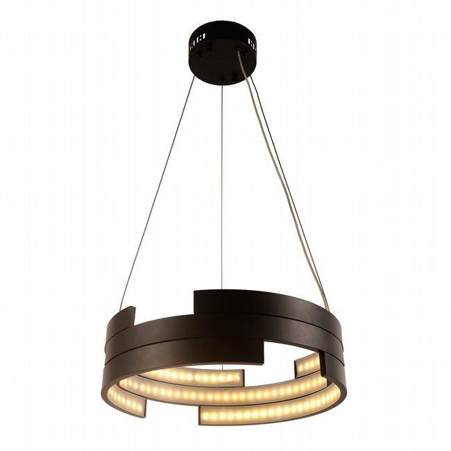 w83468mb16 Nexus Light Matte Black Finish LED Chandelier