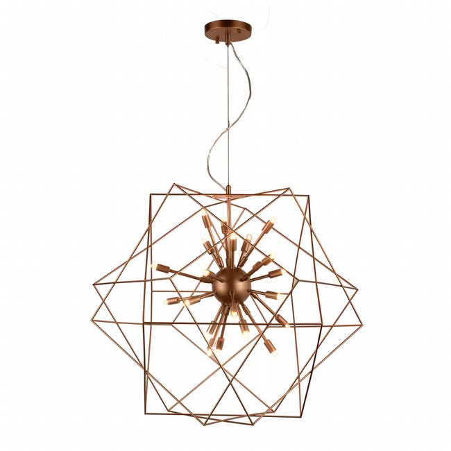 w83472mg33 Le Cage 24 Light Matte Gold Finish G9 Chandelier