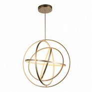 w83475mn31 Atom Light Matte Nickel Finish LED Chandelier