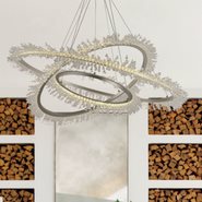 w83478mn45 Nebula Light Matte Nickel Finish LED Chandelier
