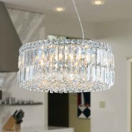W83501C20 Cascade 12 light Chrome Finish with Clear Crystal Chandelier