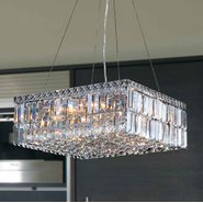 W83512C20 Cascade 12 Light Chrome Finish and Clear Crystal Chandelier