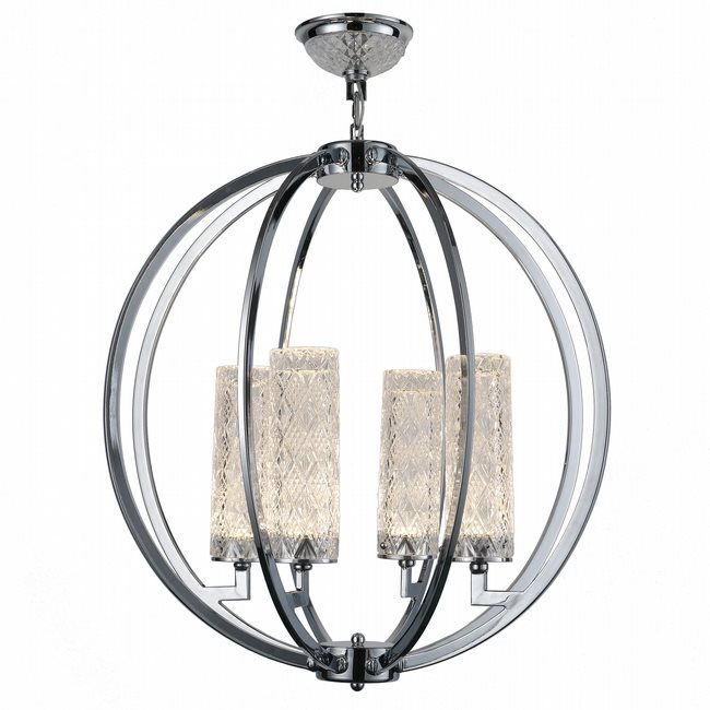 W83670C24 Rondeau Chandelier D24H64L4
