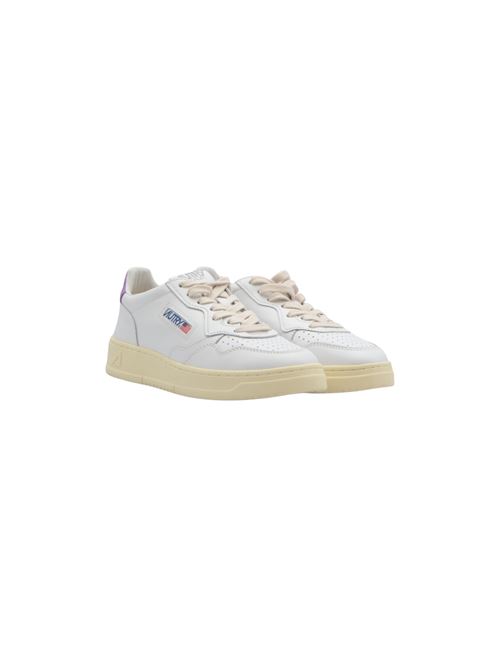 TENNIS PELLE BIANCA/LILLA AUTRY | LL08PBL