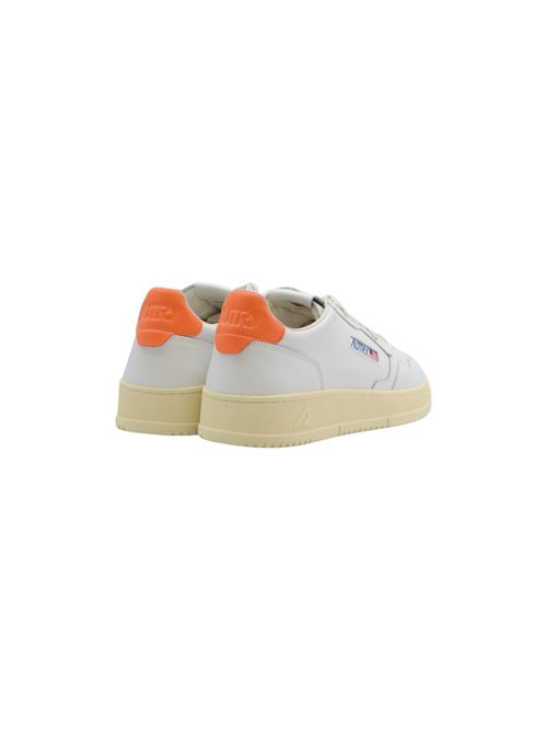 TENNIS PELLE BIANCO/ARANCIONE AUTRY | LL26PBA