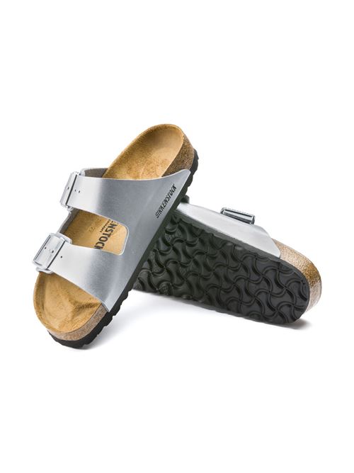 ARIZONA 2 FASCE ARGENTO BIRKENSTOCK | 1012283PSILVER