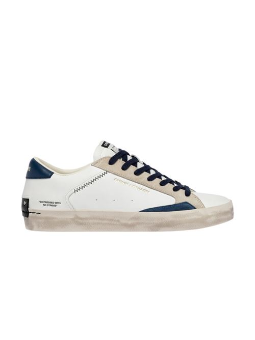TENNIS F.GOMMA BIANCO BLU CRIME LONDON | DISTRESSED 10PCWHT BLU