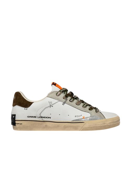 TENNIS F.GOMMA BIANCO VERDONE CRIME LONDON | DISTRESSED VPCWHT GREEN