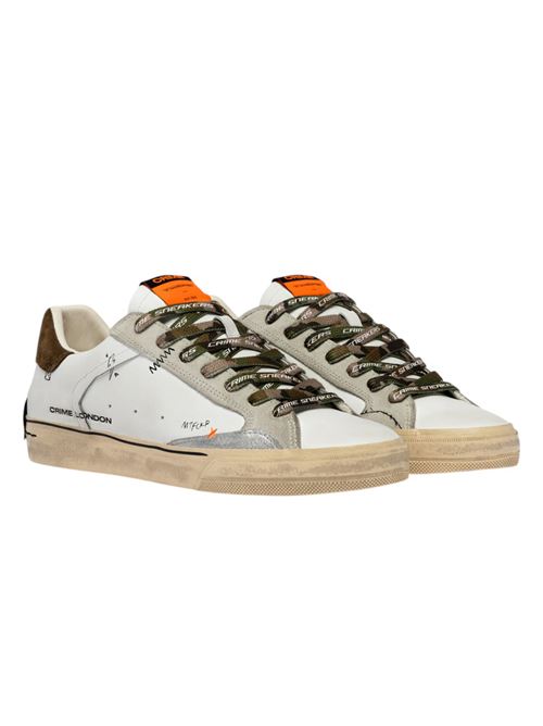 TENNIS F.GOMMA BIANCO VERDONE CRIME LONDON | DISTRESSED VPCWHT GREEN