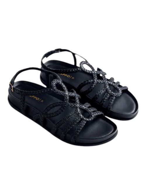 SANDALO LISTINI NERO GIOSEPPO | MARIGATPBLK