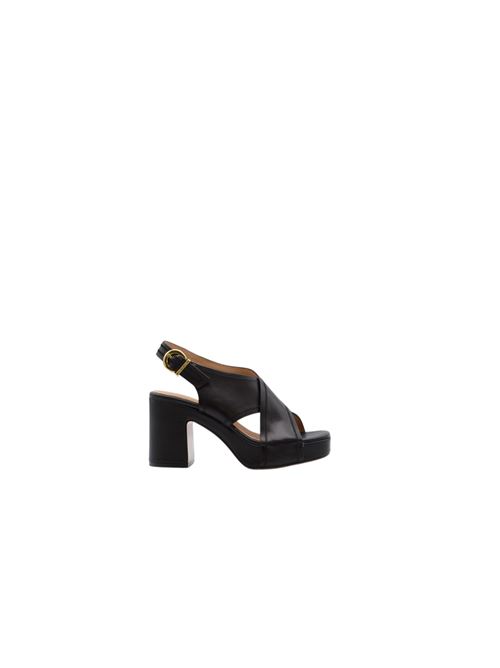 SANDALO INCROCIO T.90 PLATEAU JANET & JANET | 651PBLK