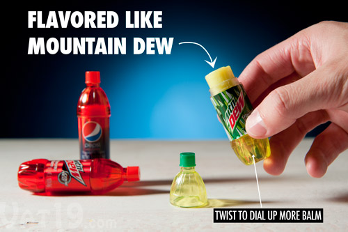 lip gloss voltage flavored like balm Dew lip actually Pepsi filled Mountain or are with