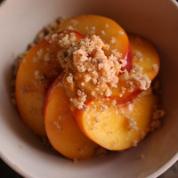 Healthy Peach Cobbler