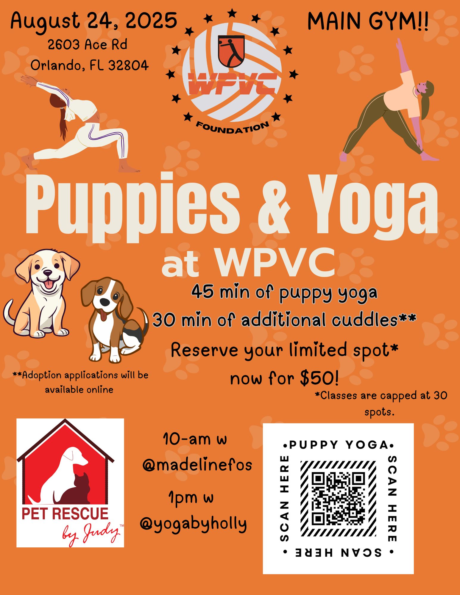 8.24.25 Puppies and Yoga WPVC