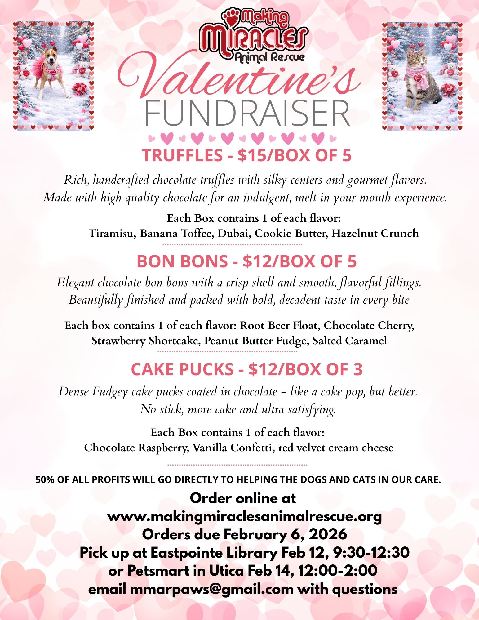Valentine Fundraiser Flyer