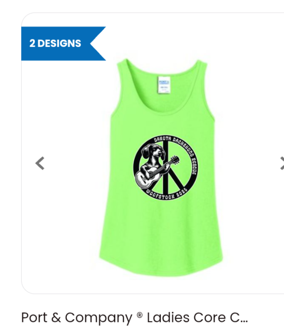 Woofstock green tank