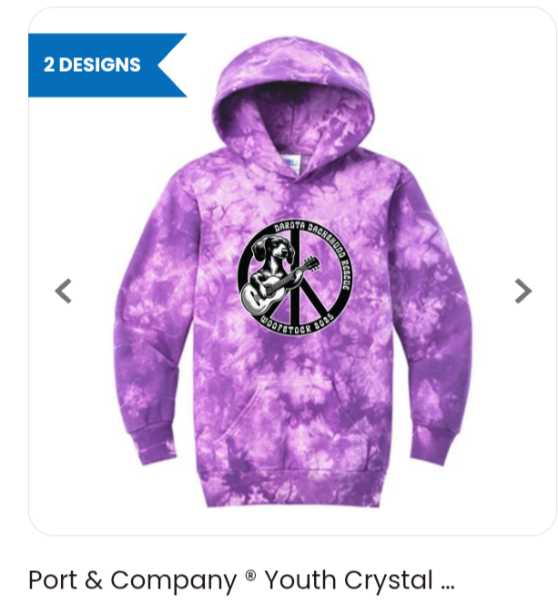 Woofstock purple hoodie