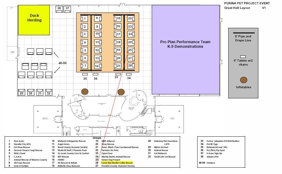 Purina Pets4People Event Center Layout