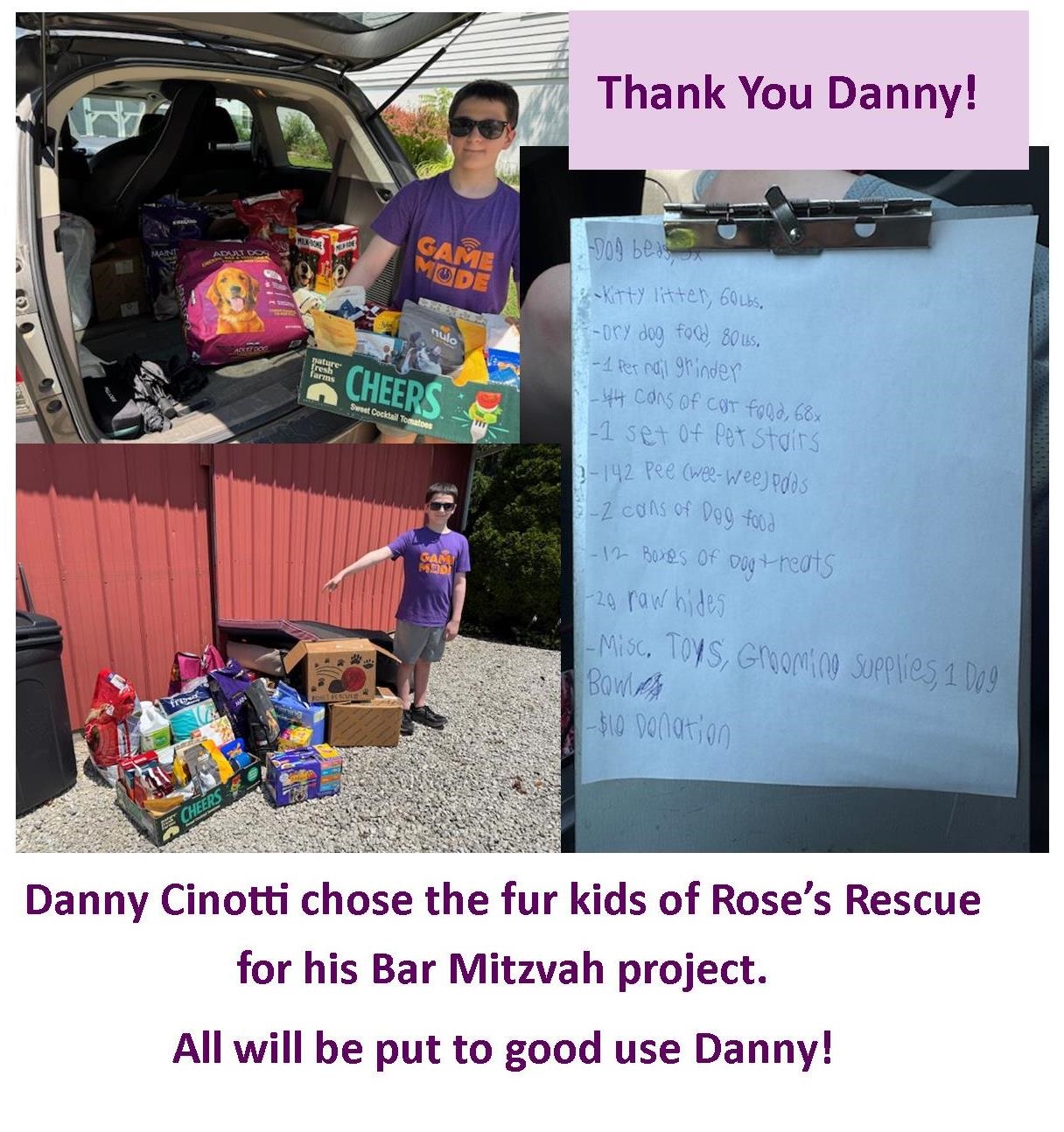 Danny Cinotti Donation