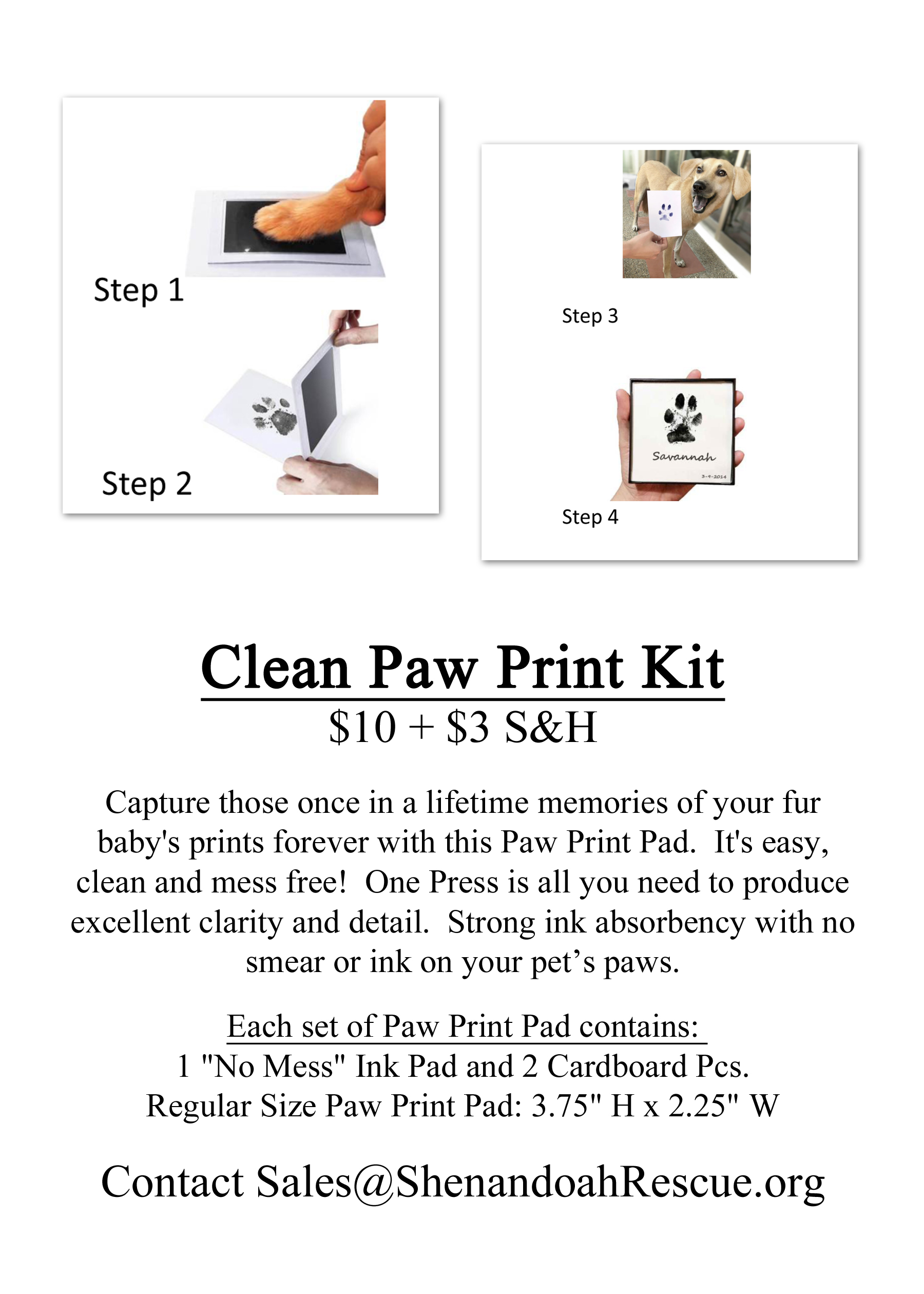 Online Ordering Paw Print