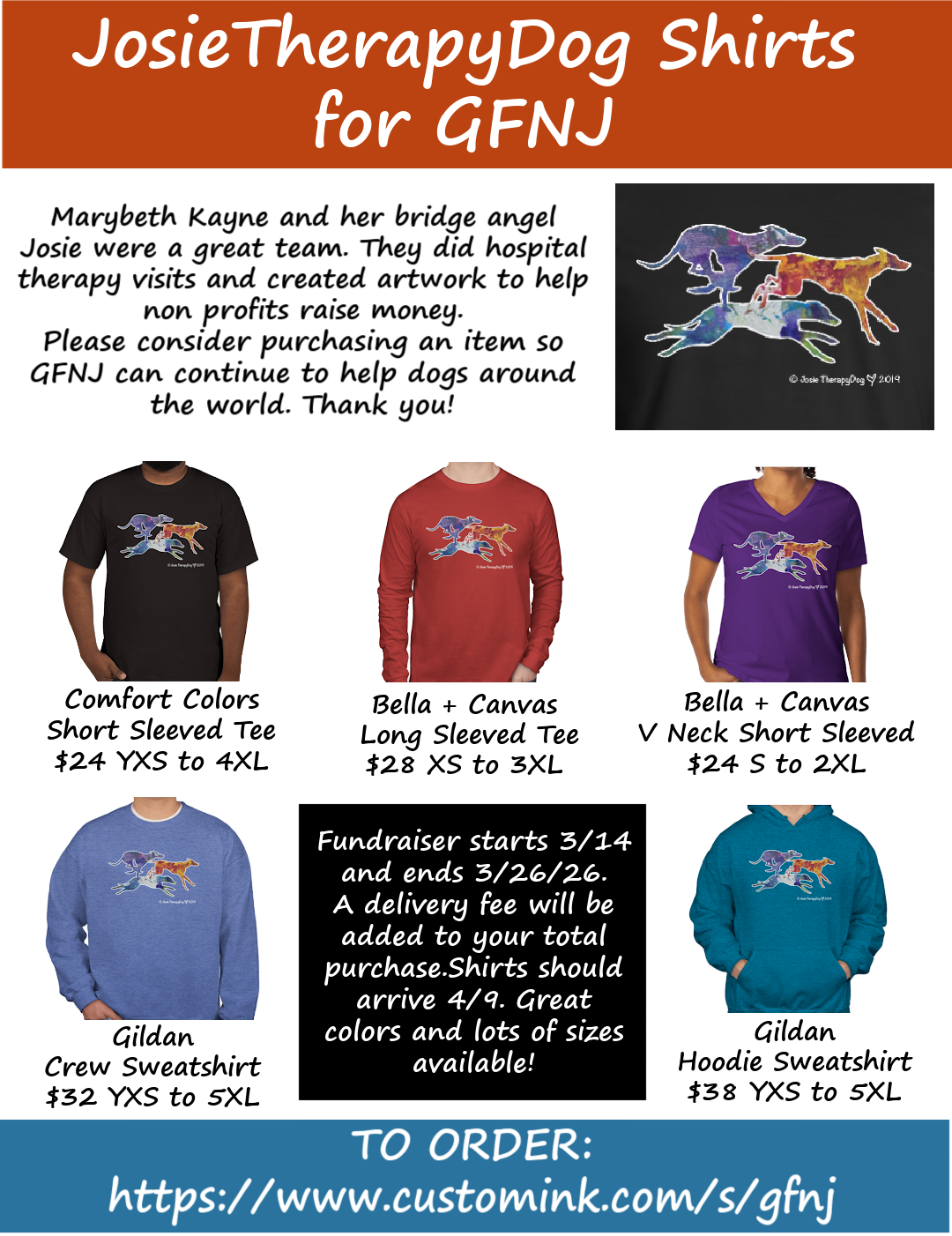 Josie Shirt for GFNJ