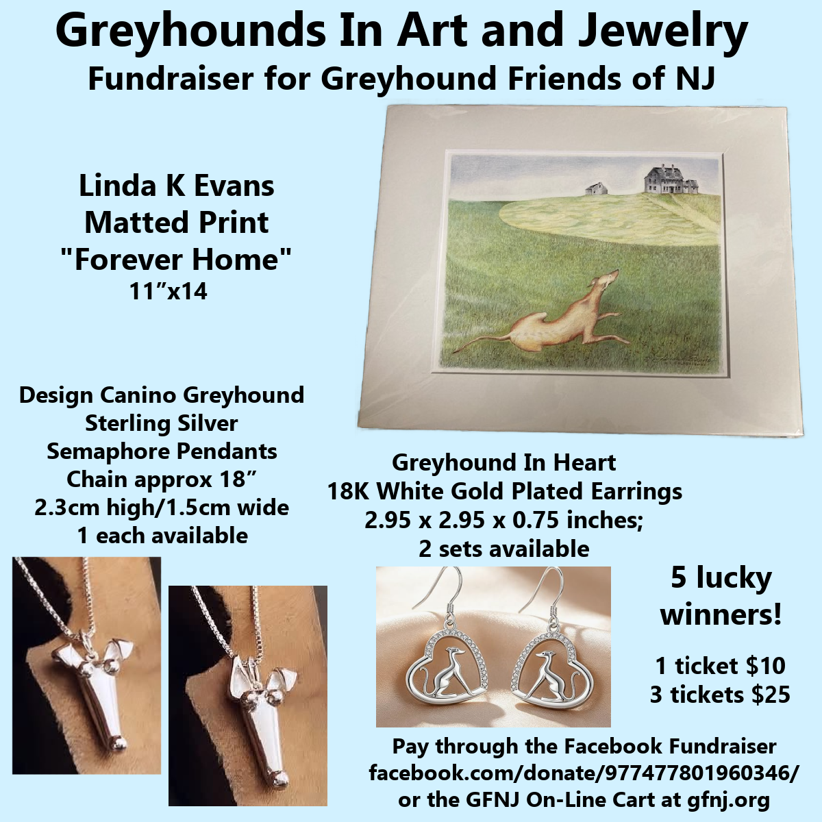 Greyhounds in Art Jewelry