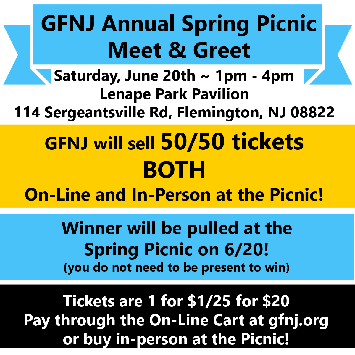 2026 Spring Picnic 50/50
