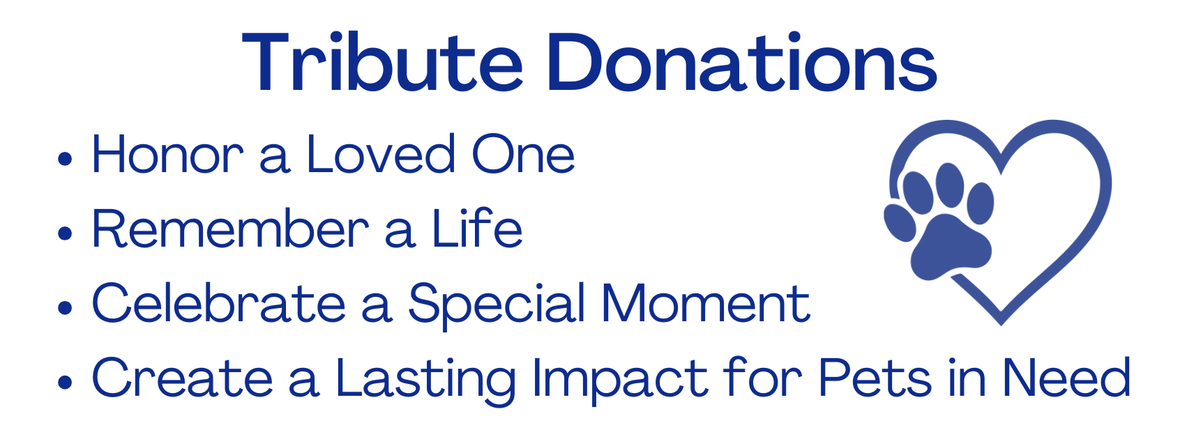 Tribute Donation Banner