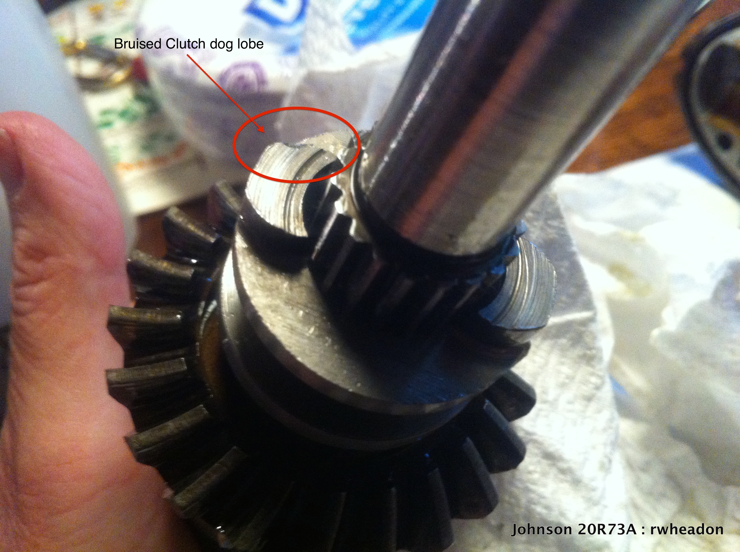 20 hp Johnson bad clutch dog