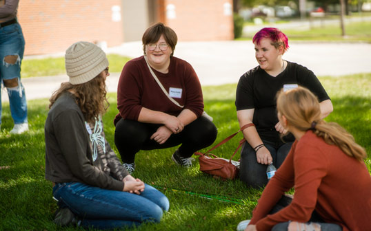 Students at Central College