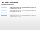 Text Slide Basic Layout 5 