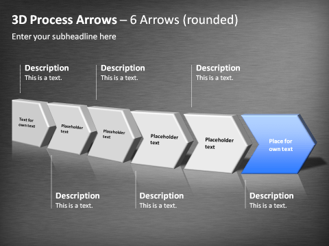 3D Process Arrows 12 