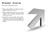 3D Symbols - Arrow Up 2 