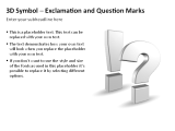 3D Symbols - Exclamation and Question Marks 2 