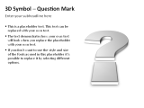 3D Symbols - Question Marks 4 