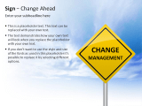 Sign - Change Ahead 1 german