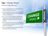 Sign - Change Ahead 1 german