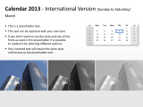 Calendar 2013 International - March 5 