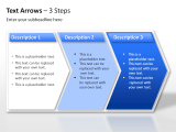 Text Arrows - Steps 