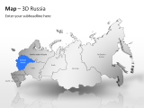 3D Map - Russia 