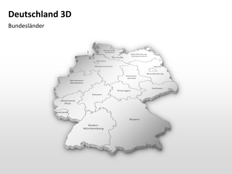 Germany 3D - Federal States 1 german