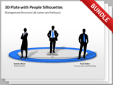 3D Plate with Silhouettes Bundle 