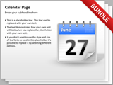 2D Calendar Icon Bundle 