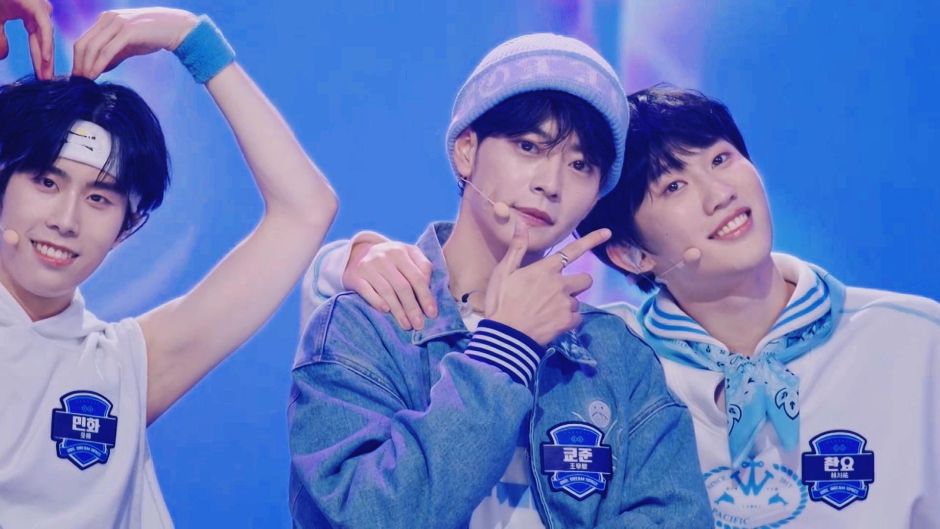 王學駿(中)與林川佑(右)同組雙雙進入夢之隊七人組。圖/天空娛樂提供