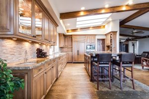 hardwood floors in luxury home